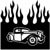 (image for) ratrod rat truck 8  flame