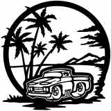 (image for) ratrod rat truck 9  beach