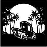 (image for) ratrod rat truck  palms