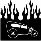 (image for) ratrod rattle trap  flame