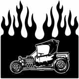 (image for) ratrod roadster 2  flame