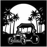 (image for) ratrod roadster  palms