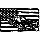 (image for) ratrod the batmobile  flag