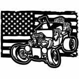 (image for) ratrod xmas ratrod  flag