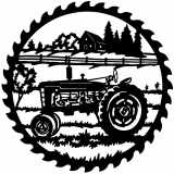 (image for) tractor farmall m  farm saw