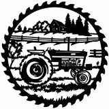 (image for) tractor intl harvester  farm saw