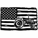 (image for) tractor intl harvester  flag