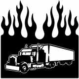 (image for) transport big rig  flame