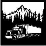 (image for) transport big rig  treeline