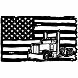 (image for) transport big truck=-  flag