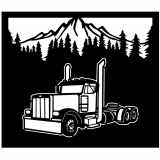 (image for) transport big truck=-  trees