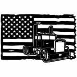 (image for) transport freightliner=-  flag