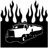 (image for) transport grain truck  flame