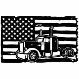 (image for) transport peterbilt 02  flag