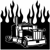 (image for) transport peterbilt 03  flame