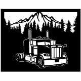 (image for) transport peterbilt 03  trees