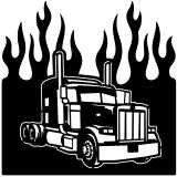 (image for) transport peterbilt 04  flame