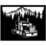 (image for) transport peterbilt 04  trees