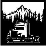 (image for) transport semi  treeline