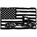 (image for) transport semi truck 02  flag