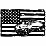 (image for) transport tank truck=-  flag