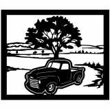 (image for) trucks_1  1950 chevy=-  tree