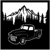 (image for) trucks_1  1950 chevy=-  treeline