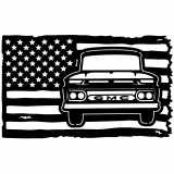 (image for) trucks_1  1966 gmc truck=-  flag