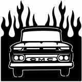 (image for) trucks_1  1966 gmc truck=-  flame