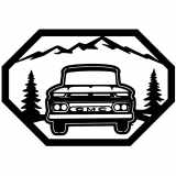 (image for) trucks_1  1966 gmc truck=-  mountain