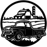 (image for) trucks_1  58 chevy apache truck=-  farm