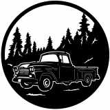 (image for) trucks_1  58 chevy apache truck=-  forest