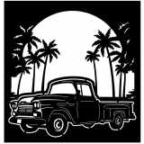 (image for) trucks_1  58 chevy apache truck=-  palms