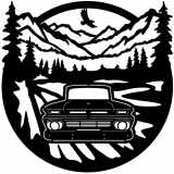 (image for) trucks_1  62 chevy c10 truck=-  outdoor