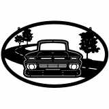 (image for) trucks_1  62 chevy c10 truck=-  road