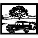 (image for) trucks_1 bronco  1978=-  tree