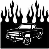 (image for) trucks_1 chevy square body  flame