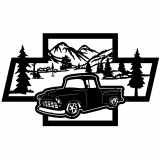 (image for) trucks_1 chevy stepside 55=-  bowtie