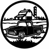 (image for) trucks_1 chevy stepside 55=-  farm