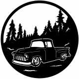 (image for) trucks_1 chevy stepside 55=-  forest