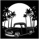 (image for) trucks_1 chevy stepside 55=-  palms