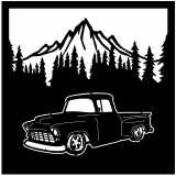 (image for) trucks_1 chevy stepside 55=-  treeline