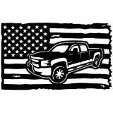 (image for) trucks_1 chevy truck=  flag