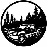 (image for) trucks_1 chevy truck=  forest