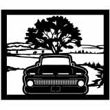 (image for) trucks_1 chevy truck  1963=-  tree