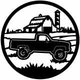 (image for) trucks_1 chevy truck side=-  farm