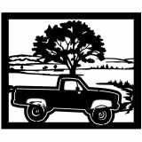 (image for) trucks_1 chevy truck side=-  tree