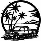 (image for) trucks_1 f 250 crewcab=-  beach