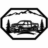 (image for) trucks_1 f 250 crewcab=-  mountain