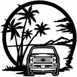 (image for) trucks_1 f 250 front  beach